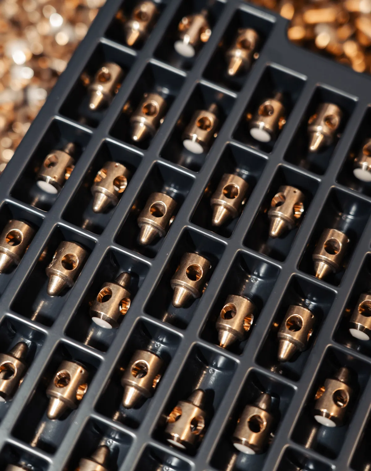 CNC turned metal components for hydraulic systems by Sarbo