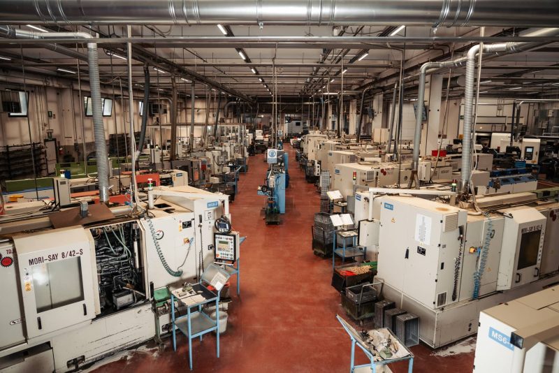 Sarbo contract turning services department with multi spindle lathes in production